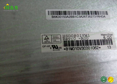 HSD080IFW1- A00 exhibición de la publicidad del lcd de 8,0 pulgadas con área activa de 176.64×99.36 milímetro