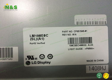 Normalmente negro LM190E0C-SLA1 pantalla del lcd del ordenador portátil de 19,0 pulgadas para el uso industrial